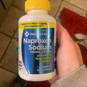 Naproxen sodium 220 mg pain reliever, fever reducer
